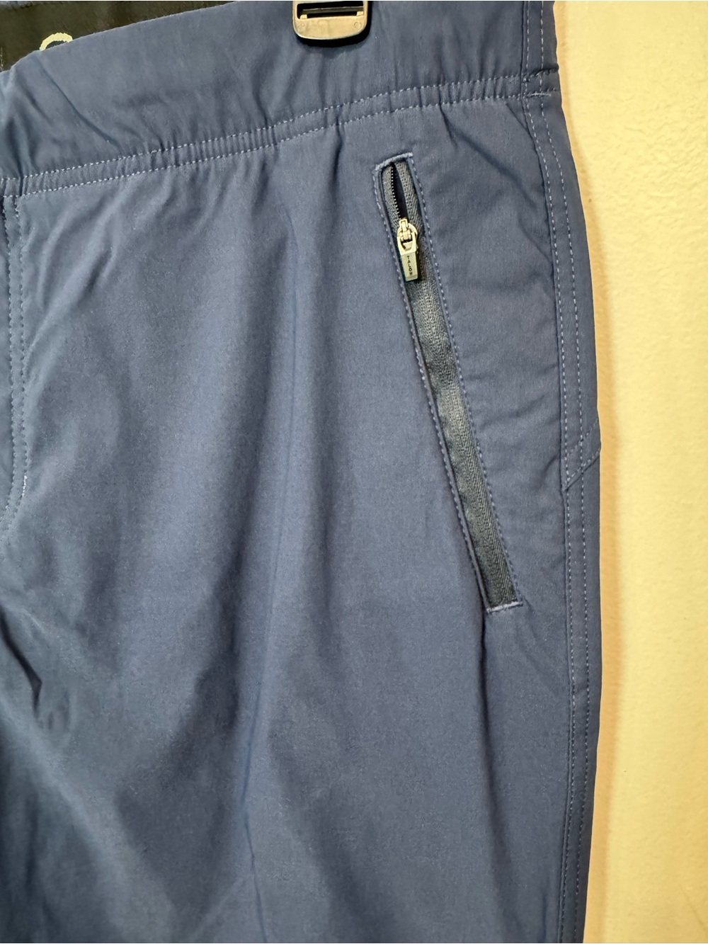 Eddie Bauer Blue Jogger Pants Women’s Size 14 Elastic Waist Zip Pockets - Picture 4 of 14